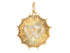 14K Solid Gold Pave Diamond Twin Love Heart Pendant, (14K-DP-023)